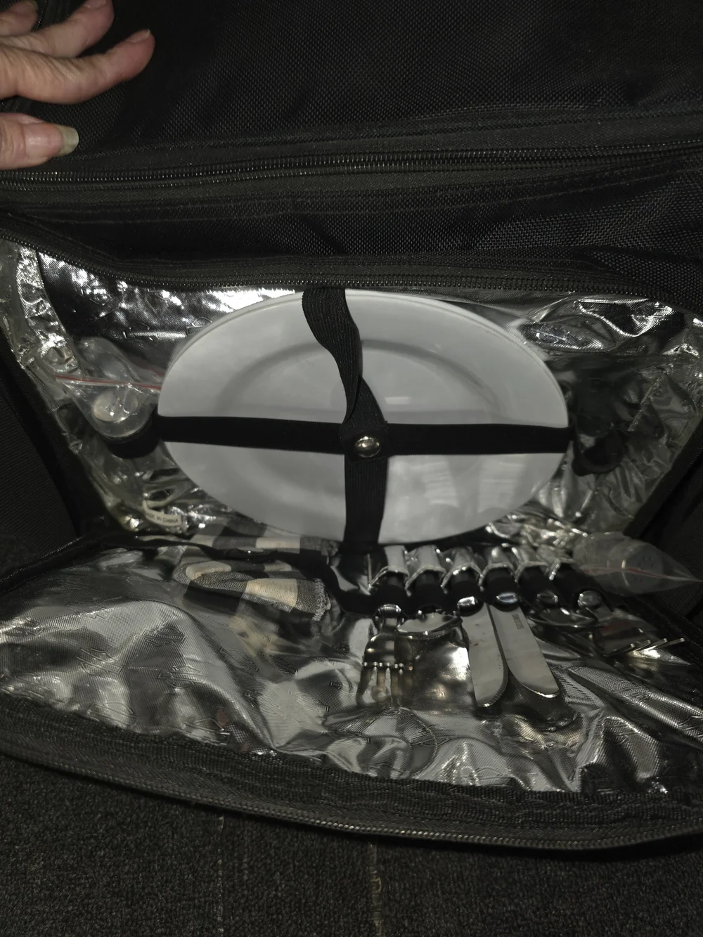 Harley-Davidson Black Motorcycle Travel Cooler/Picnic Pack